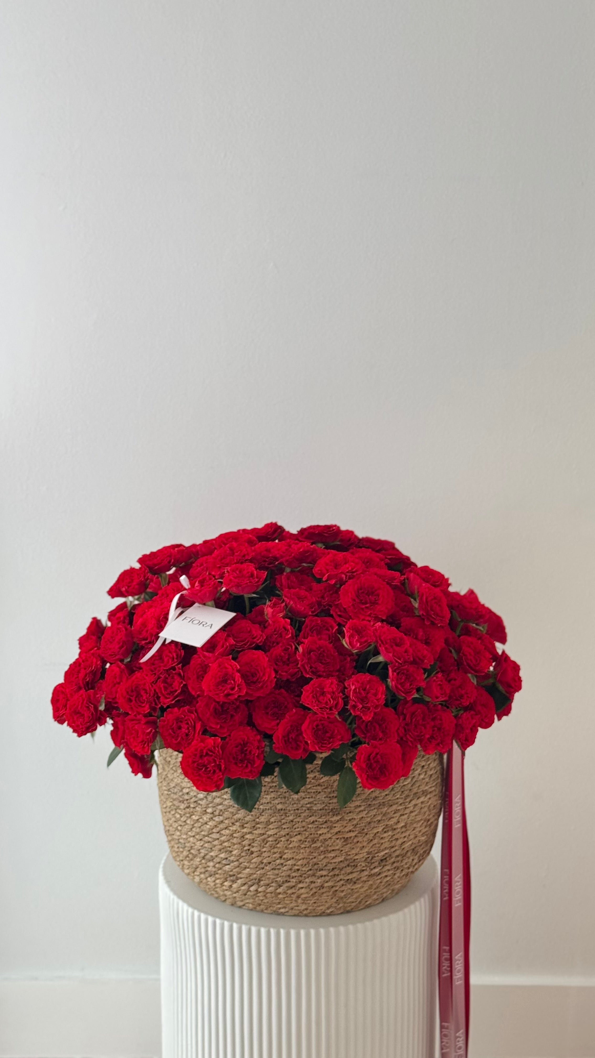 Crimson Passion Flower Basket