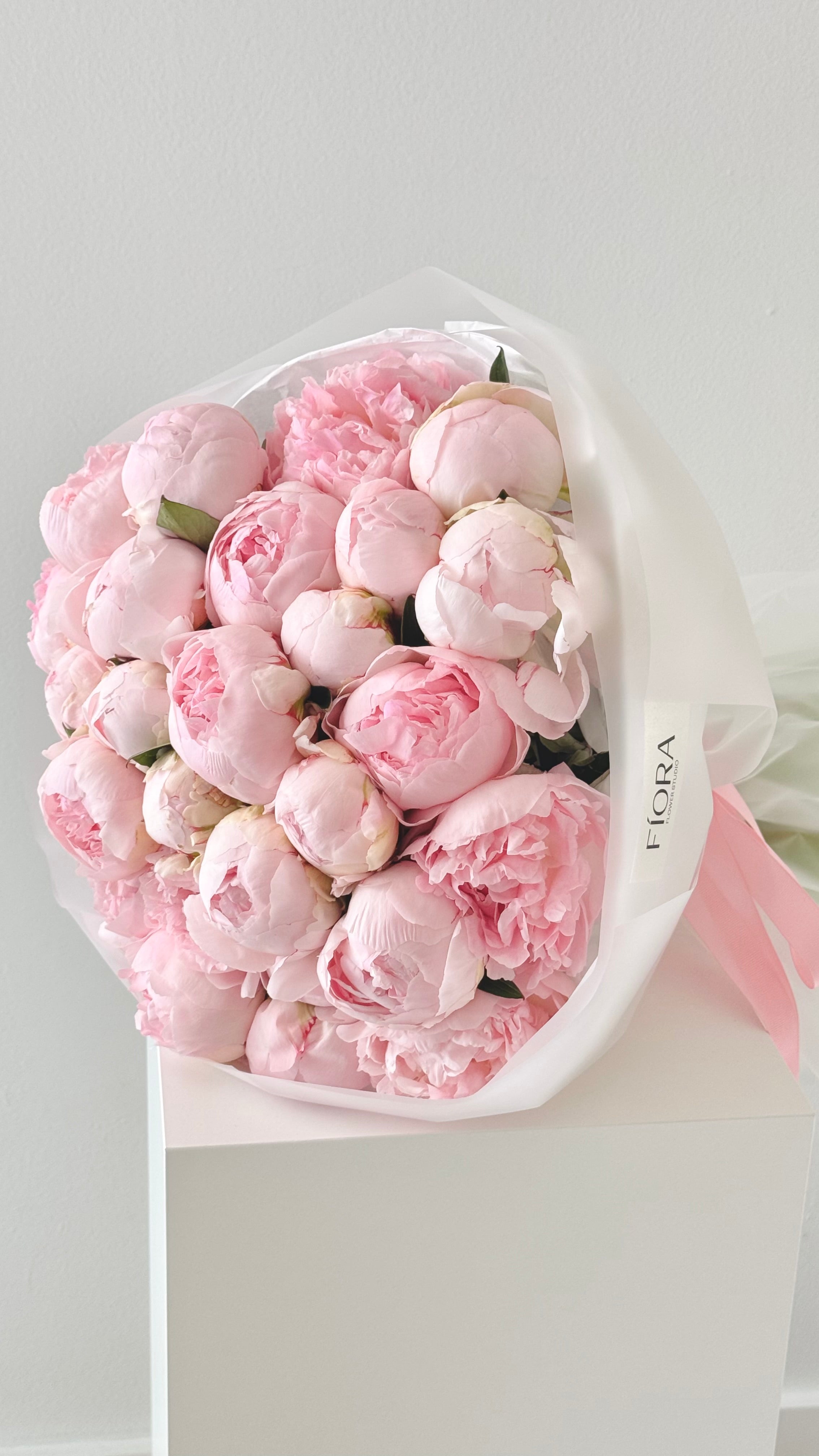 Premium Blush Pink Peonies Bouquet