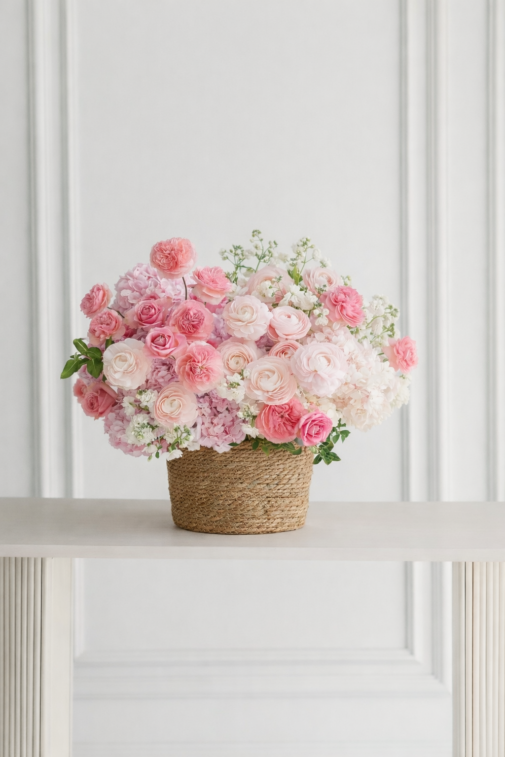 Blush Whisper - Flower Basket