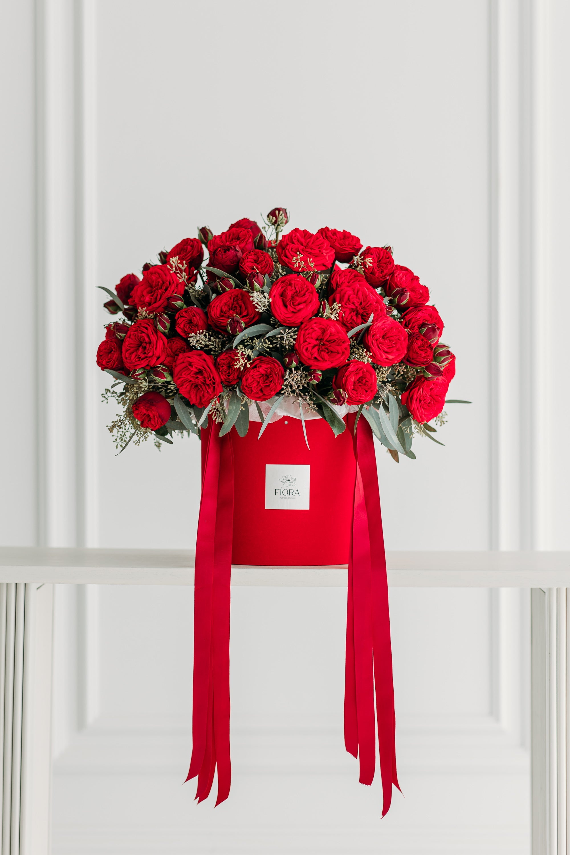 Crimson Elegance Floral Arrangement