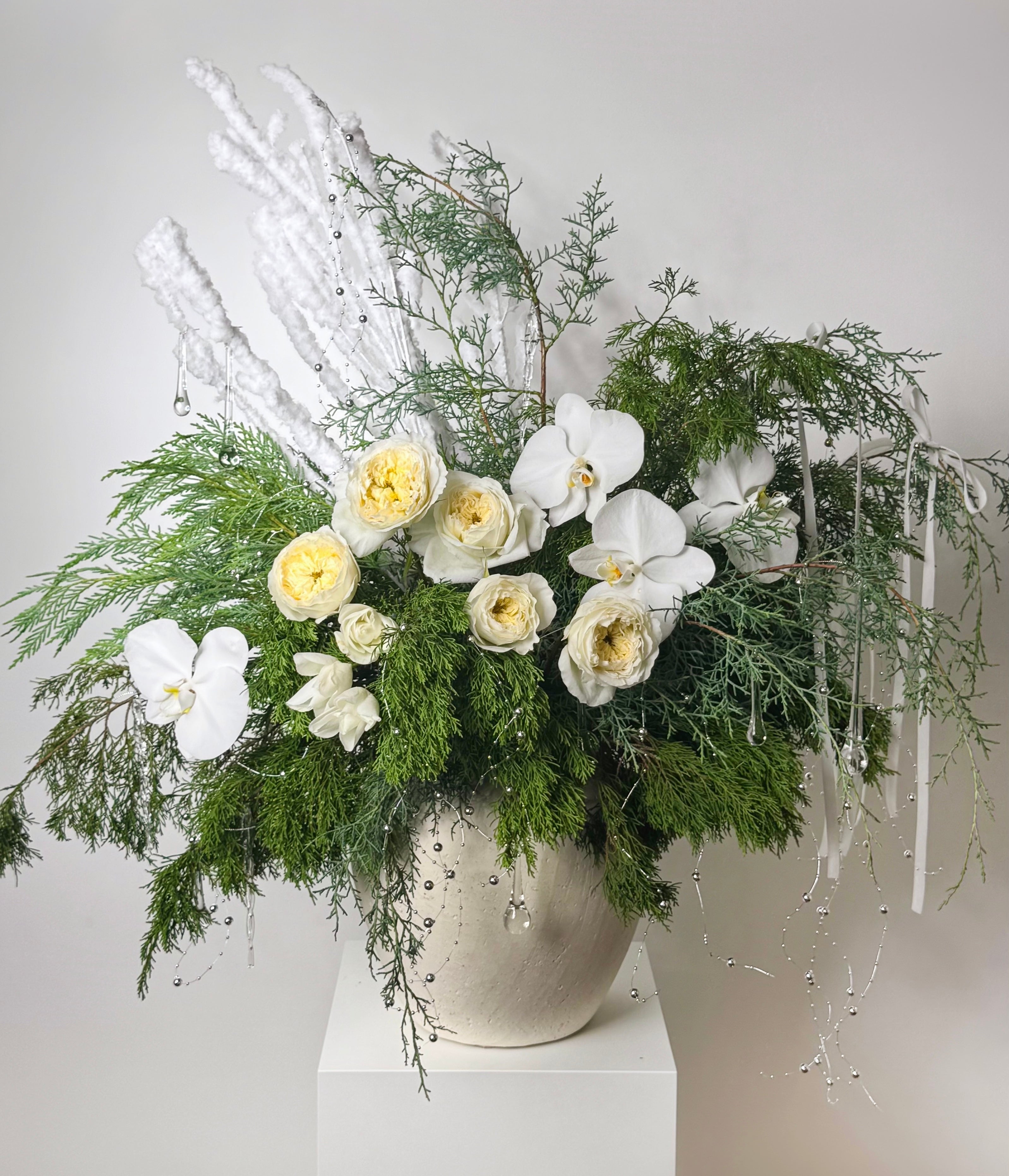White Christmas Elegance - Floral Arrangement